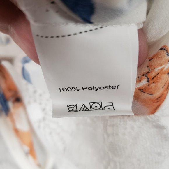 Shein Floral Lace Fringe Kimono Tie Cottage Core Boho Blouse Size 1XL - Picture 12 of 14